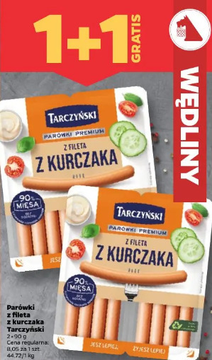 Parówki z fileta z kurczaka Tarczyński
