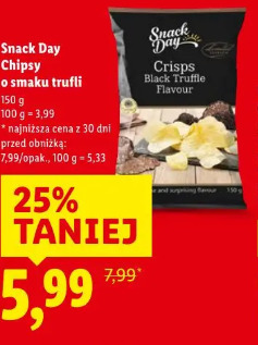 Snack Day Chipsy o smaku trufli