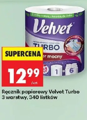 Ręcznik papierowy Velvet Turbo 3 warstwy