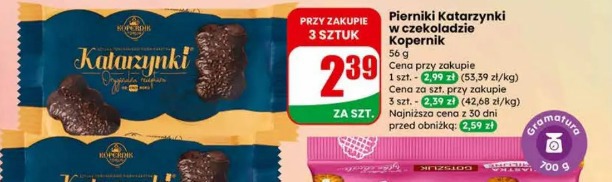 Pierniki Katarzynki w czekoladzie Kopernik
