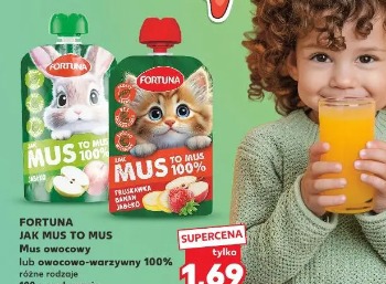 Fortuna Jak mus to mus Mus owocowy lub owocowo-warzywny 100%