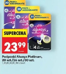 Podpaski Always Platinum, 20 szt./26 szt./30 szt.