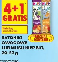 Batoniki owocowe lub musli HiPP Bio, 20-23 g