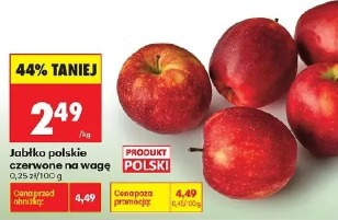 Jabłko polskie czerwone