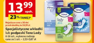 Specjalistyczne wkładki lub podpaski Tena Lady