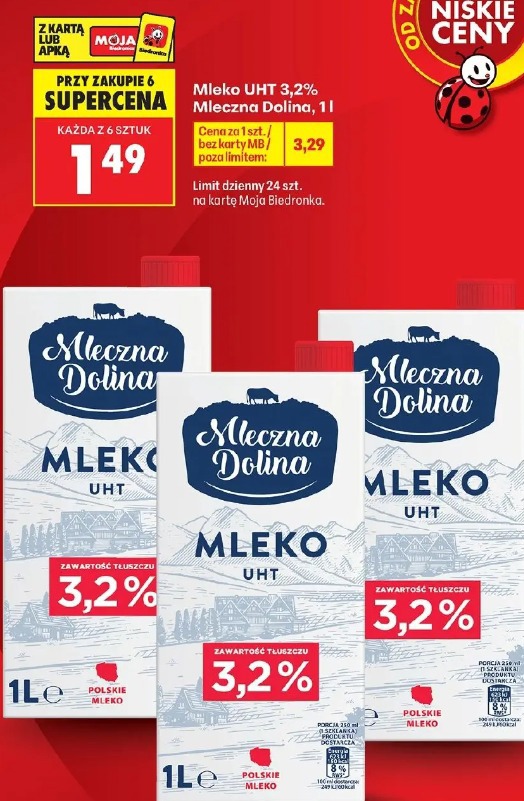 Mleko UHT 3,2% Mleczna Dolina