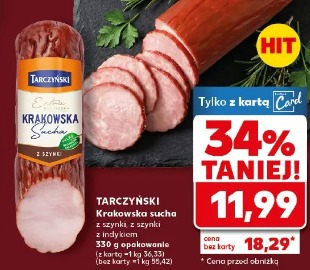 Tarczyński Krakowska sucha z szynki, z indykiem