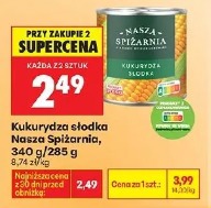 Kukurydza słodka Nasza Spiżarnia