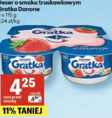 Deser o smaku truskawkowym Gratka Danone