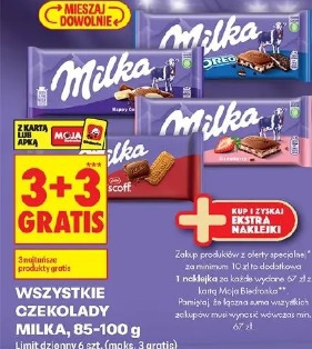 Wszystkie czekolady Milka