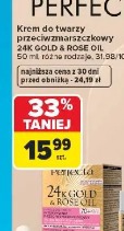 Perfecta krem do twarzy przeciwzmarszczkowy 24K Gold & Rose Oil
