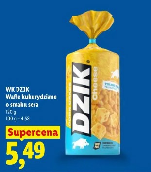 WK Dzik Wafle kukurydziane o smaku sera