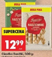 Ciastka Bonitki nadziewane chałwowe, orzechowe