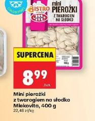 Mini pierożki z twarogiem na słodko Mlekovita