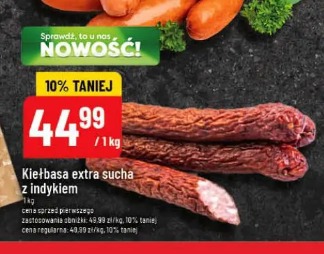 Kiełbasa extra sucha z indykiem