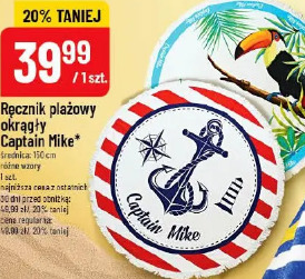 Ręcznik plażowy okrągły Captain Mike