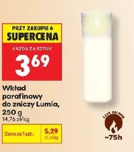 Wkład parafinowy do zniczy Lumia