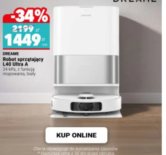 Dreame Robot sprzątający L40 Ultra A