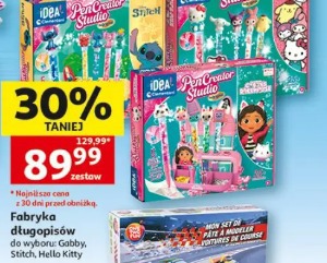 Fabryka długopisów do wyboru: Gabby, Stitch, Hello Kitty