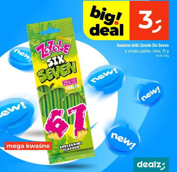 Zozole Six Seven kwaśne żelki