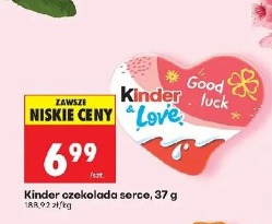 Kinder czekolada serce