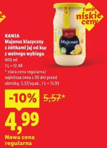 Kania Majonez klasyczny z żółtkami jaj od kur z wolnego wybiegu