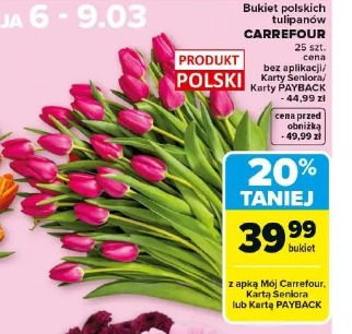 Bukiet polskich tulipanów CARREFOUR