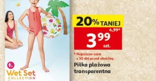 Piłka plażowa transparentna