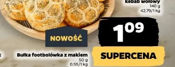 Bułka footballówka z makiem