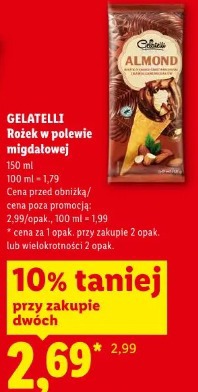 Gelatelli Rożek w polewie migdałowej