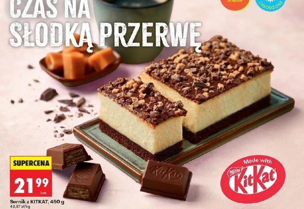 Sernik z KitKat