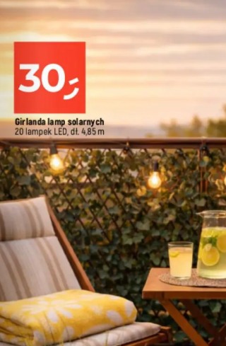 Girlanda lamp solarnych