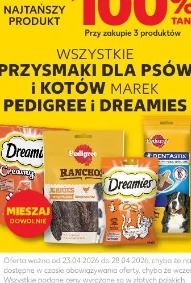Przysmaki dla psów i kotów marek Pedigree i Dreamies