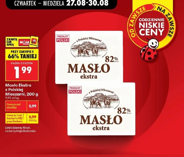 Masło Ekstra z Polskiej Mleczarni