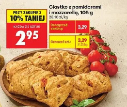 Ciastko z pomidorami i mozzarellą
