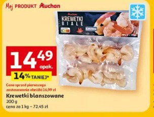 Krewetki białe Auchan
