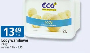 Lody waniliowe Eco+
