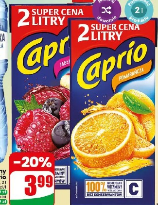 Napój niegazowany Caprio
