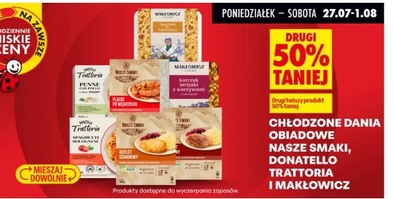 Chłodzone dania obiadowe Nasze Smaki, Donatello, Trattoria i Makłowicz