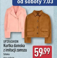 Up2fashion Kurtka damska z imitacji zamszu