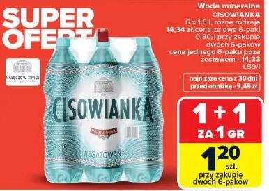 Woda mineralna CISOWIANKA