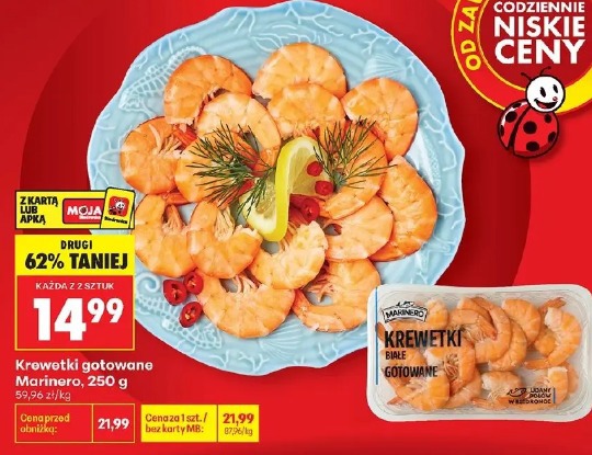Krewetki gotowane Marinero