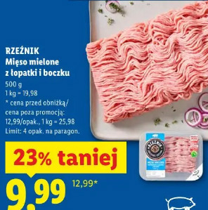 Rzeźnik Mięso mielone z łopatki i boczku
