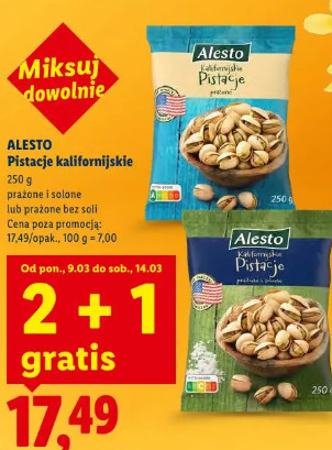 Pistaje kalifornisjkie Alesto