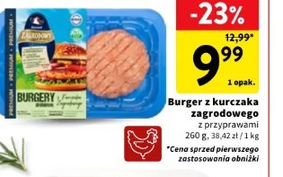 Burger z kurczaka zagrodowego