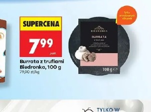 Burrata z truflami Biedronka