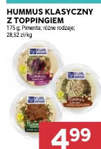 Hummus klasyczny z toppingiem