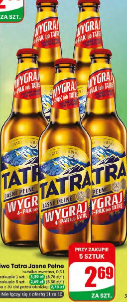 Tatra Jasne Pełne piwo