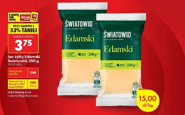 Ser żółty Edamski Światowid