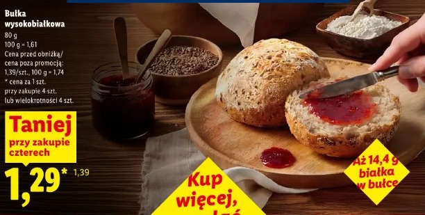 Bułka wysokobiałkowa